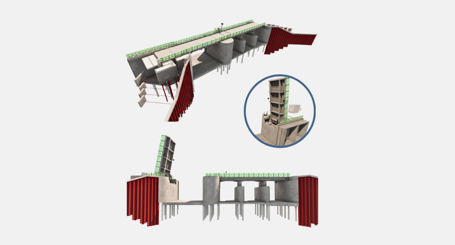 Engineering tekening Kadoelerbrug