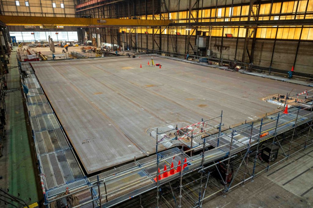 De brugklep van de Papendrechtsebrug in aanbouw | Fotografie: Rijkswaterstaat | Studio Retouched