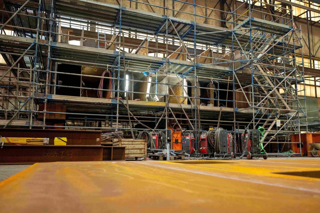 De ballastkist in aanbouw | Fotografie: Rijkswaterstaat | Studio Retouched